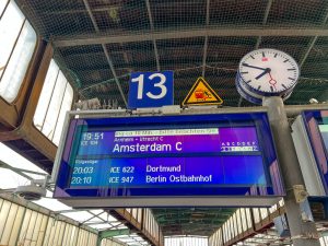 vertraging met de trein