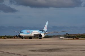 TUI vliegtuig op Aruba